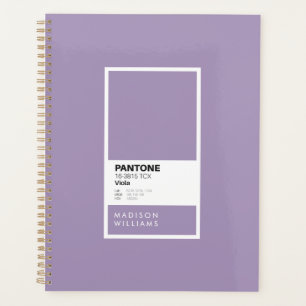 Elegantes Violet Spiral Notebook   Benutzerdefinie Planer