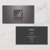 Elegantes Violett Visitenkarte (Vorne/Hinten)