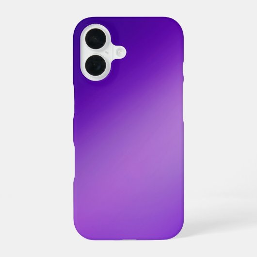 Elegantes violettes Ombre – iPhone 16 Hülle (Rückseite)