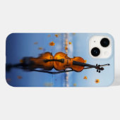 Elegantes Violin-Kunst-Handyhülle  Case-Mate iPhone Hülle (Rückseite (Horizontal))
