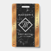 Elegantes VIP-Event mit Kupferfolie Ausweis (Front)