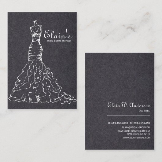 Elegantes Visitenkarte (Vorne/Hinten)