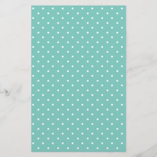 Elegantes Vista Cyan Blue Polka Dot Pattern