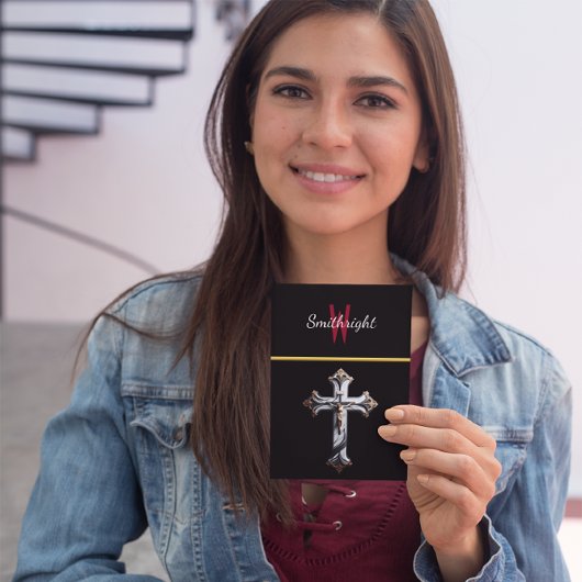 Elegantes visuelles Kreuz Postkarte