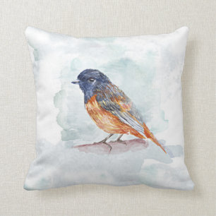 elegantes Vogel-Aquarellkunst-Wurfs-Kissenkissen Kissen