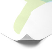 Elegantes Vogeldesign Poster (Ecke)