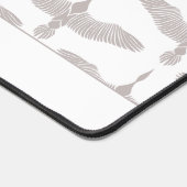 Elegantes Vogelmuster Beruflich Schreibtischunterlage (Ecke)