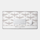 Elegantes Vogelmuster Beruflich Schreibtischunterlage (Tastatur & Maus)