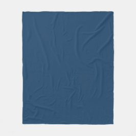 Elegantes Vollblau Fleecedecke
