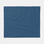 Elegantes Vollblau  Fleecedecke (Vorderseite (Horizontal))