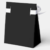 Elegantes Vollschwarz Geschenkschachtel (Rückseite)