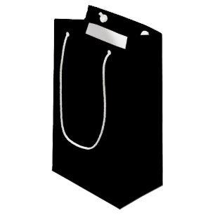 Elegantes Vollschwarz Kleine Geschenktüte