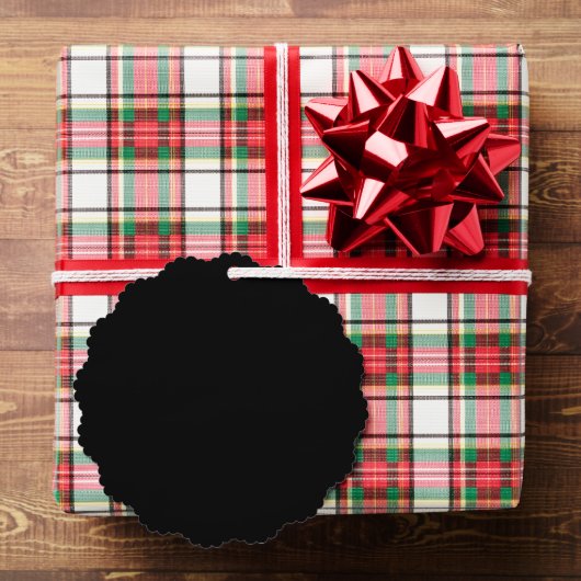 Elegantes Vollschwarz Ornament Karte (Insitu (Geschenk))