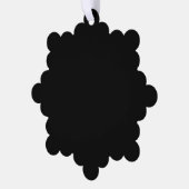 Elegantes Vollschwarz Ornament Karte (Linke Ecke)