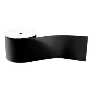 Elegantes Vollschwarz Ripsband