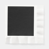 Elegantes Vollschwarz Serviette (Vorderseite)