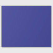 Elegantes Vollton Blau Geschenkpapier (Flach)