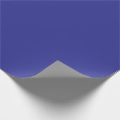 Elegantes Vollton Blau Geschenkpapier (Ecke)