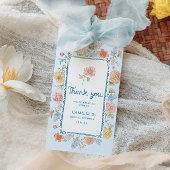 Elegantes, von Blumen gezeichnetes Brautparty Geschenkanhänger