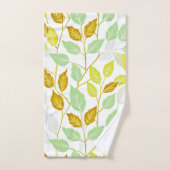 Elegantes, von Natur Inspiriert Leaf-Design Badhandtuch Set (Handtuch)