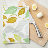 Elegantes, von Natur Inspiriert Leaf-Design Geschirrtuch (Viertel Falte)