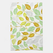 Elegantes, von Natur Inspiriert Leaf-Design Geschirrtuch (Vertikal)