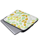 Elegantes, von Natur Inspiriert Leaf-Design Laptopschutzhülle (Vorne Knopf)