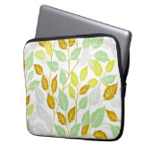 Elegantes, von Natur Inspiriert Leaf-Design Laptopschutzhülle (Vorderseite Links)