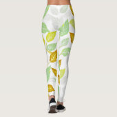 Elegantes, von Natur Inspiriert Leaf-Design Leggings (Rückseite)
