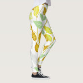 Elegantes, von Natur Inspiriert Leaf-Design Leggings (Rechts)