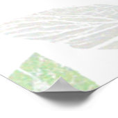 Elegantes, von Natur Inspiriert Leaf-Design Poster (Ecke)