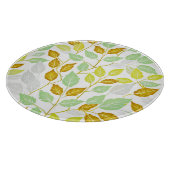 Elegantes, von Natur Inspiriert Leaf-Design Schneidebrett (Ecke)