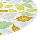 Elegantes, von Natur Inspiriert Leaf-Design Schneidebrett (Ecke)