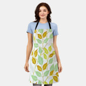 Elegantes, von Natur Inspiriert Leaf-Design Schürze (Getragen)