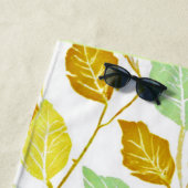 Elegantes, von Natur Inspiriert Leaf-Design Strandtuch (Beispiel)