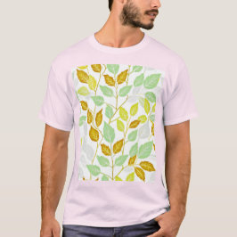Elegantes, von Natur Inspiriert Leaf-Design T-Shirt
