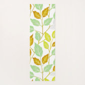 Elegantes, von Natur Inspiriert Leaf-Design Yogamatte (Rückseite)