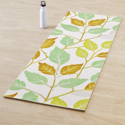 Elegantes, von Natur Inspiriert Leaf-Design Yogamatte (Beispiel)