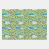 elegantes Walddiagramm Geschenkpapier Set (Vorderseite 3)