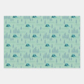 elegantes Walddiagramm Geschenkpapier Set (Vorderseite 2)