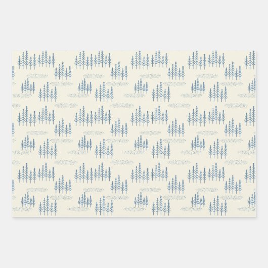elegantes Walddiagramm Geschenkpapier Set (Vorderseite)