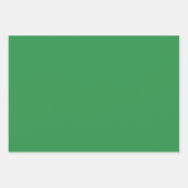 Elegantes Waldgrün Minimalistisch und elegant Geschenkpapier Set (Vorderseite 2)