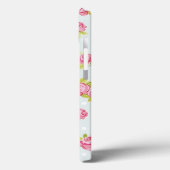 Elegantes Wallpaper pattern of pink roses 4 Case-Mate iPhone Hülle (Rückseite / Links)