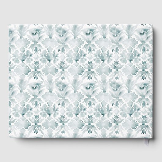 Elegantes Wappen der Rose mit Bow | Monografische Gästebuch (Rückseite)