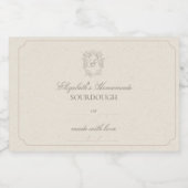 Elegantes Wappen DIY, hausgemachte Geschenkartikel Lebensmitteletikett (Einzelnes Label)