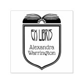 Elegantes Wappen Ex Libris Buchname Embosser Permastempel (Design)