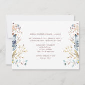 Elegantes Wappen für Wasserfarben Einladung (Rückseite)