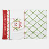 Elegantes Wappen mit erstklassigem Urlaub Geschirrtuch (Horizontal)
