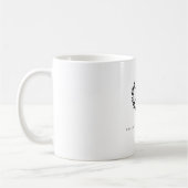 Elegantes Wappen Monogram Custom Wedding White Kaffeetasse (Links)