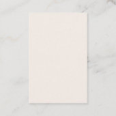 Elegantes Wappen Monogram Golf Wedding Sparkler Ta Visitenkarte (Rückseite)